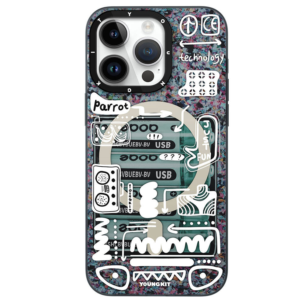 Youngkit Dark Matter Serisi iPhone 15 Pro Magsafe Şarj Özellikli Telefon Kılıfı - 2 Youngkit Dark Matter Serisi iPhone 15 Pro Magsafe Şarj Özellikli Telefon Kılıfı - 2